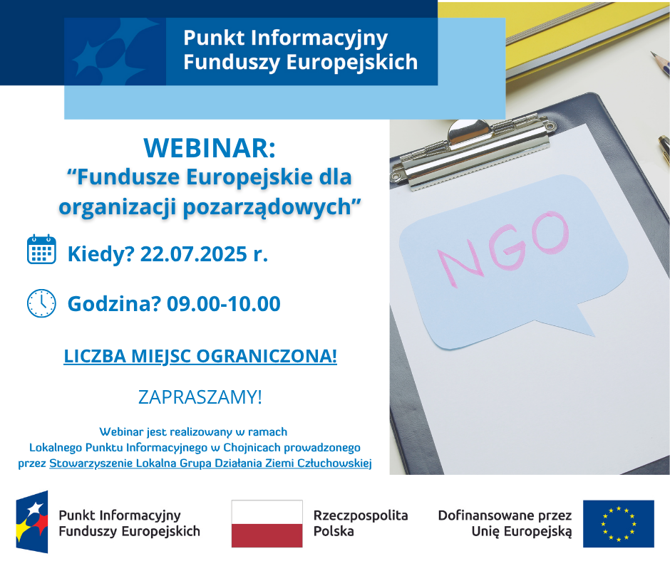grafika powtarza informacje zawarte w artykule o miejscu i czasie webinarium