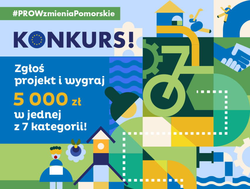 kolorowa grafika przedstawiająca informację o konkursie 