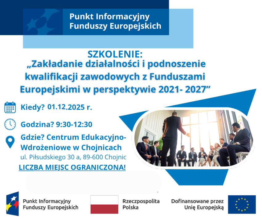 grafika przedstawia informacje o szkoleniu