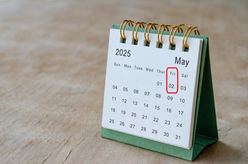 kalendarz 2025 maj 