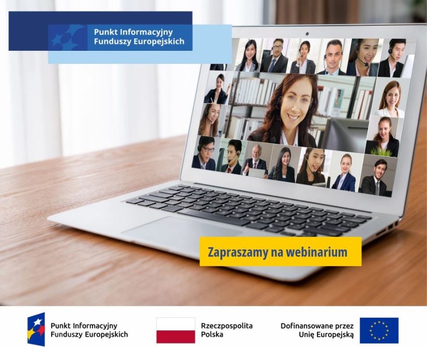 grafika przedstawia laptopa ze zdjęciem ludzmi