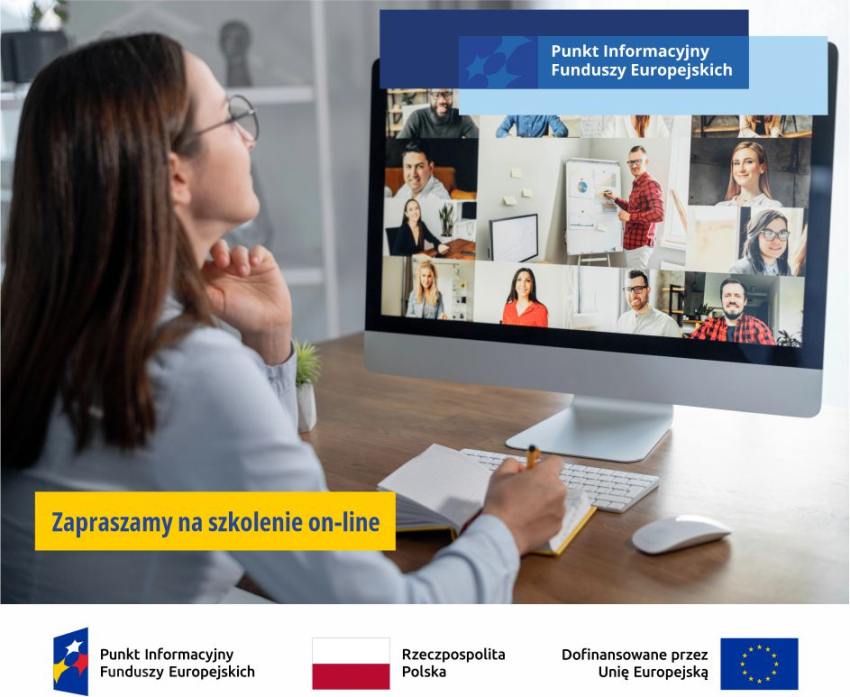 Grafika przedstawia osoby na laptopie.