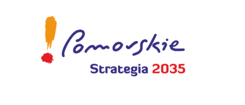 Logo "! Pomorskie Strategia 2035"