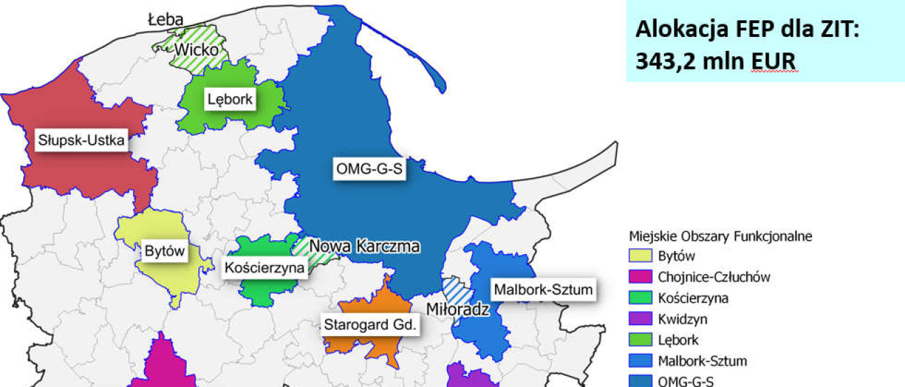mapa na której są podane lokalizacje 