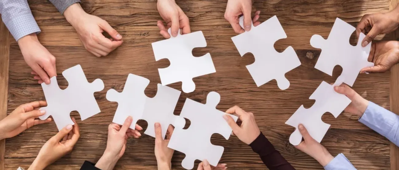 dłonie a w nich puzzle 