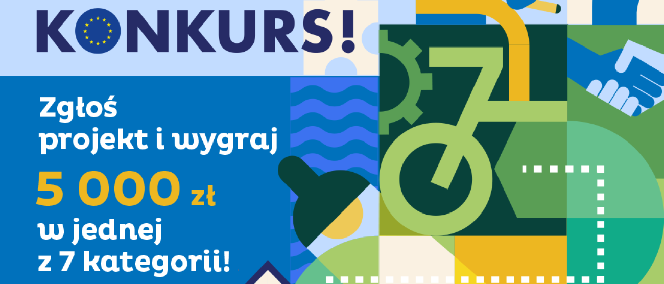 kolorowa grafika przedstawiająca informację o konkursie 