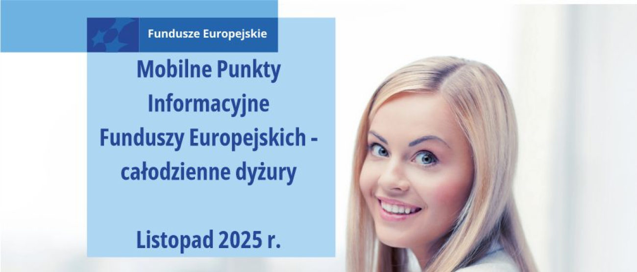Grafika przedstawia informacje o Mobilnym Punkcie Informacyjnym