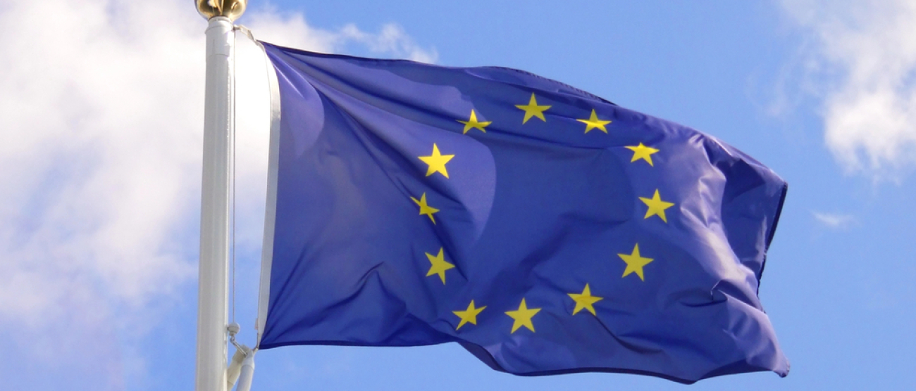 grafika przedstawia flagę Unii Europejskiej