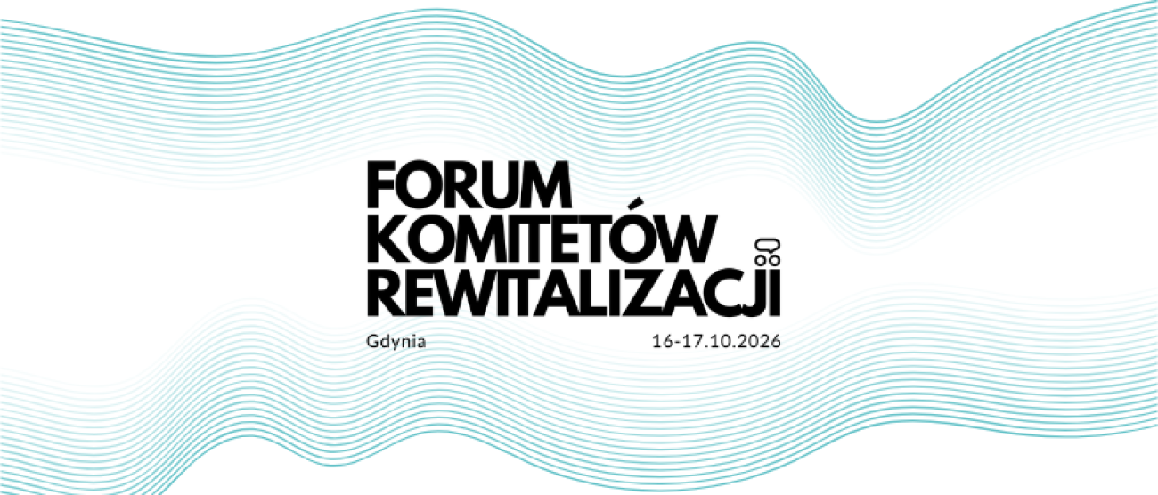 Logotyp z napisem FORUM KOMITETÓW REWITALIZACJI